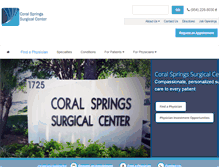 Tablet Screenshot of coralspringssurgicalcenter.com